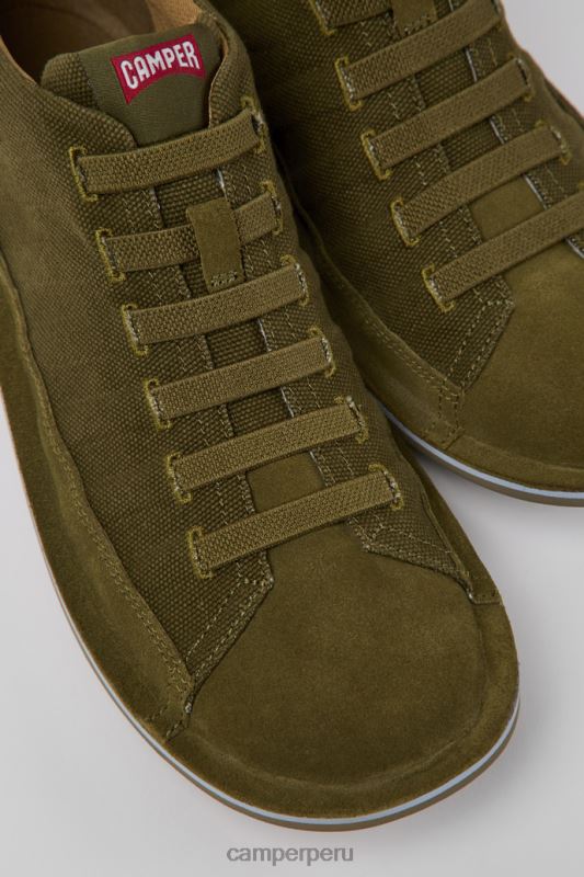 verde BX628267 Camper Zapatillas de nobuck verde escarabajo para hombre novedades