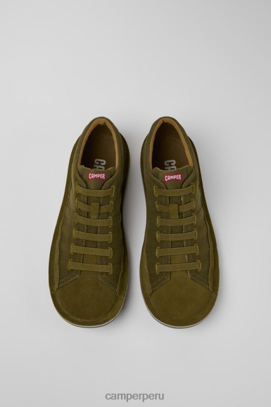 verde BX628267 Camper Zapatillas de nobuck verde escarabajo para hombre novedades