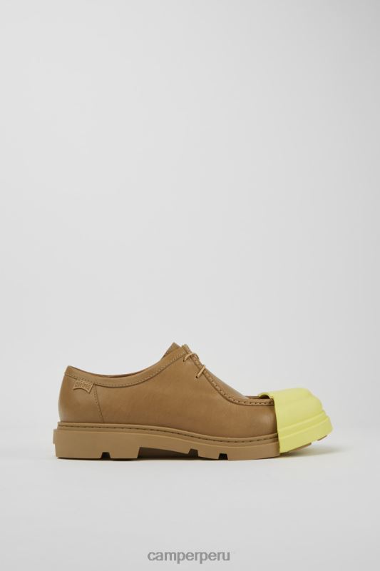 beige BX6281439 Camper zapatos de cuero beige design junction para hombre