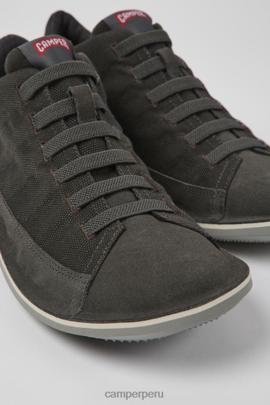 gris BX6281377 Camper Zapatos gris escarabajo en textil y nobuk para hombre novedades