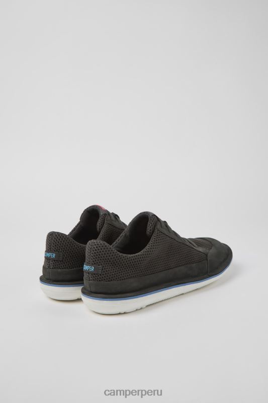 gris BX6281383 Camper Zapatos exclusivos de tejido y nobuk gris escarabajo para hombre.