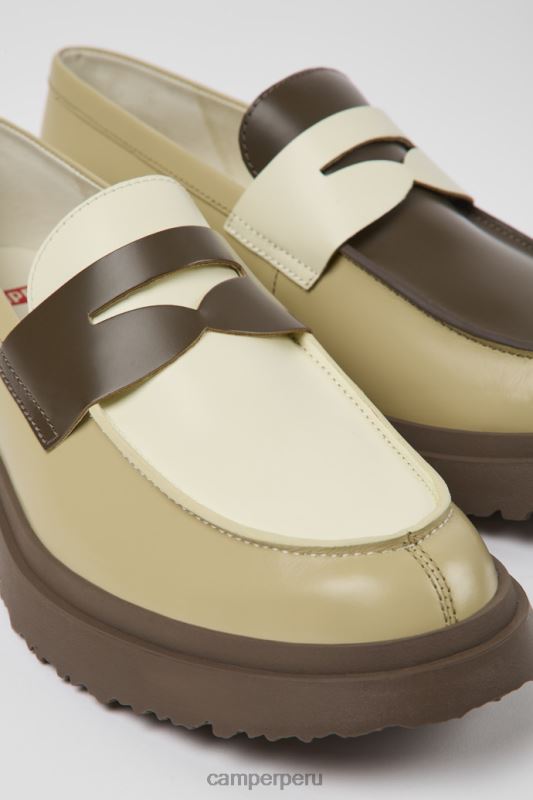 multicolor BX6281359 Camper Mocasines twins de piel multicolor para hombre novedades