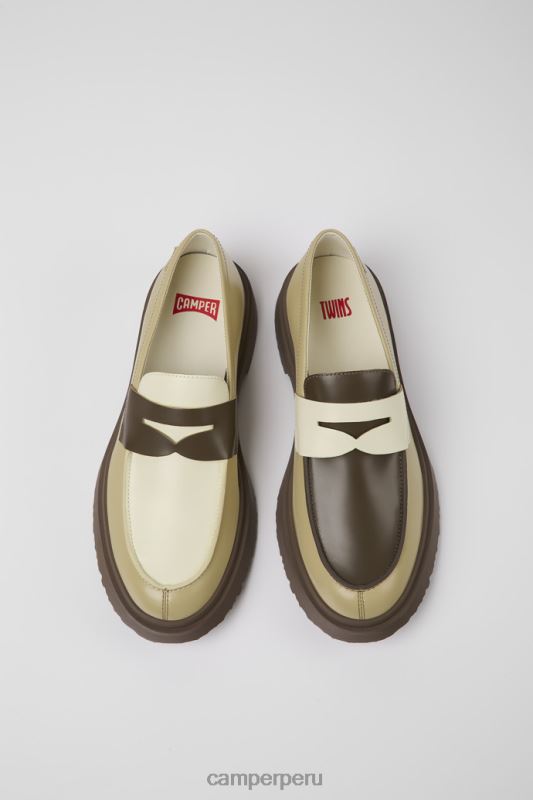 multicolor BX6281359 Camper Mocasines twins de piel multicolor para hombre novedades