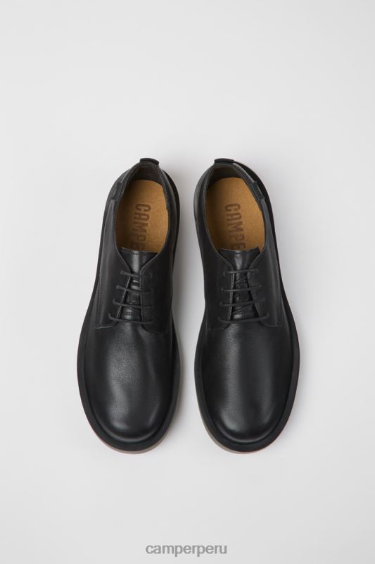 negro BX6281371 Camper zapatos wagon de piel negro para hombre novedades