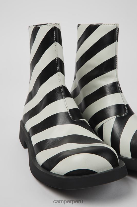 negro BX6281388 Camper botines mil 1978 de piel en blanco y negro para hombre exclusivos