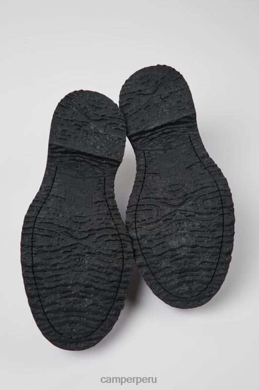 negro BX6281435 Camper mocasines de piel negros gemelos de diseño para hombre