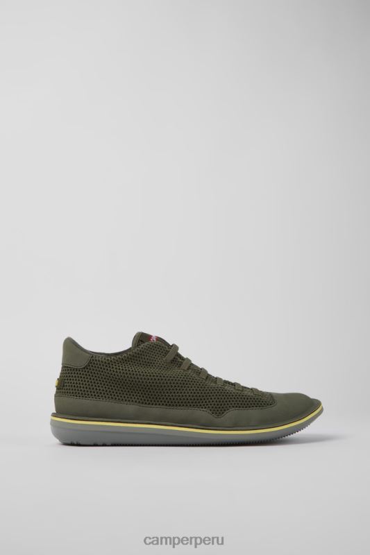 verde BX6281386 Camper Zapatos verde escarabajo de textil y nobuk para hombre novedades
