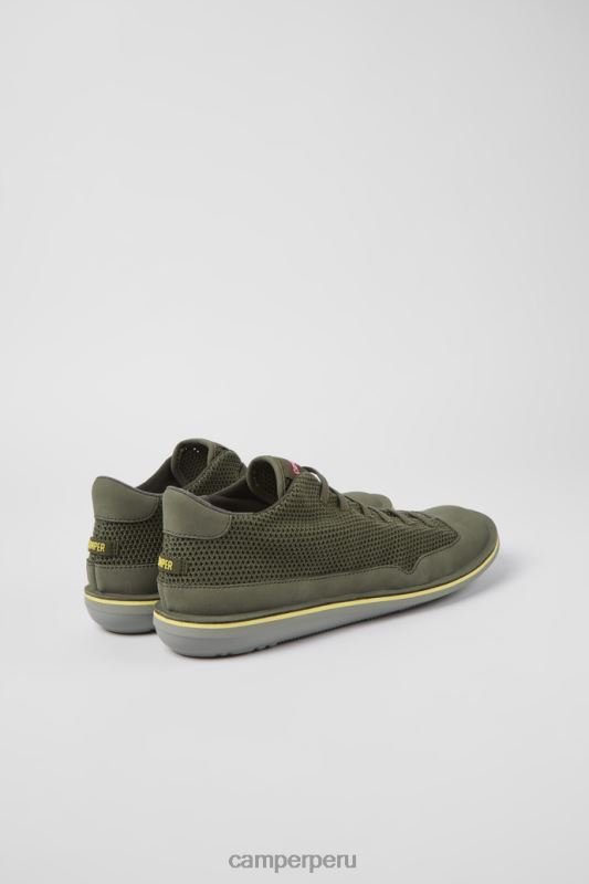 verde BX6281386 Camper Zapatos verde escarabajo de textil y nobuk para hombre novedades