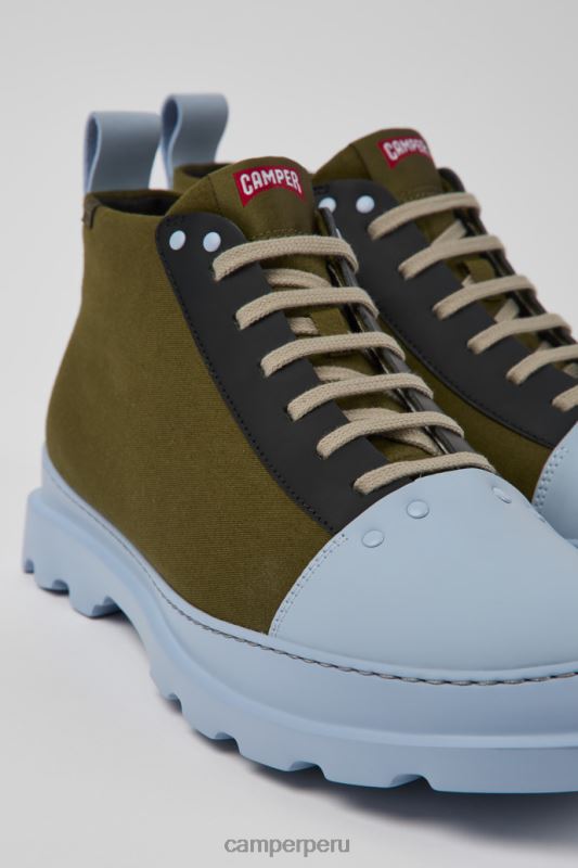 verde BX6281458 Camper Zapatos de diseño brutus verde azul y negro para hombre.