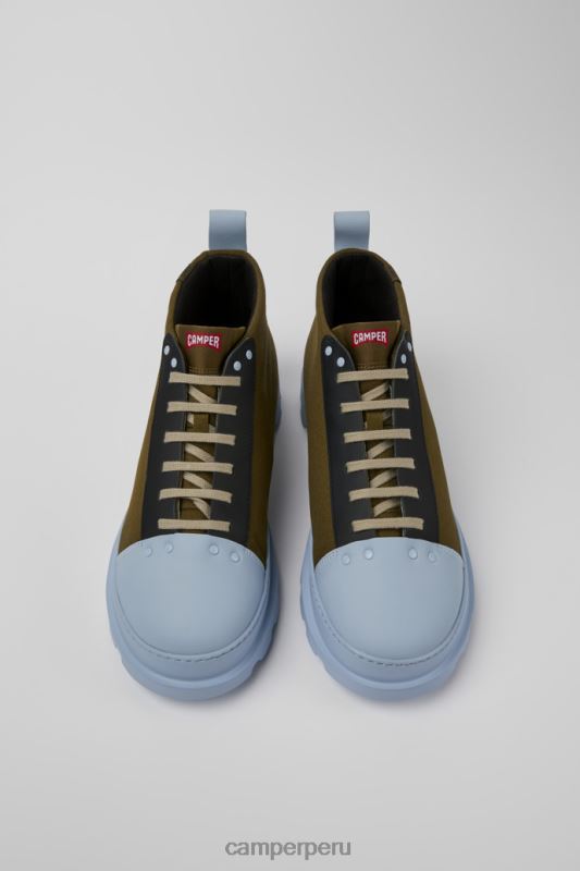 verde BX6281458 Camper Zapatos de diseño brutus verde azul y negro para hombre.