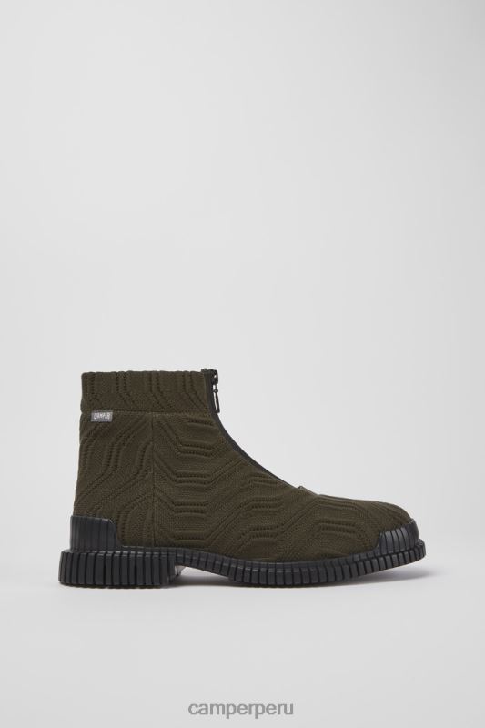 verde BX6281472 Camper Botas pix tencel con cremallera verde oscuro para hombre exclusivas
