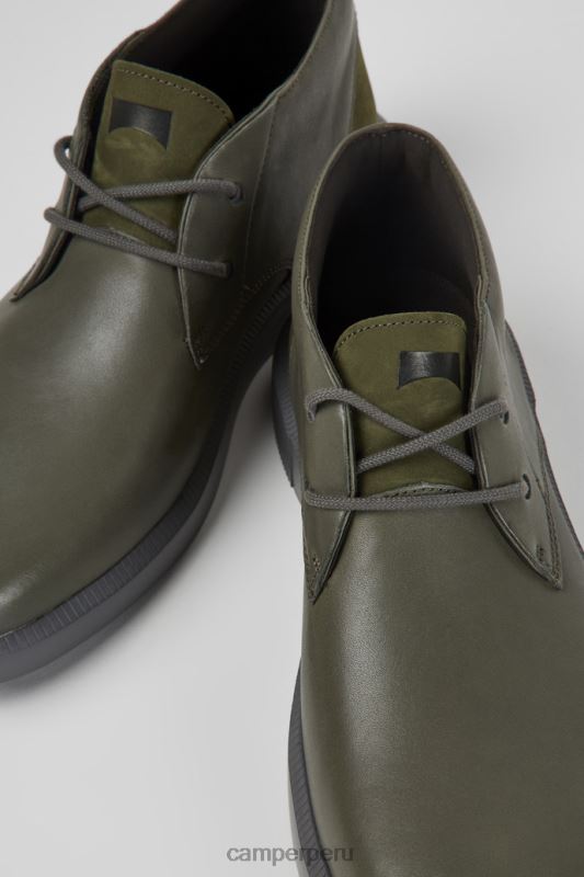 verde BX6281480 Camper zapatos bill verde de piel para hombre novedades
