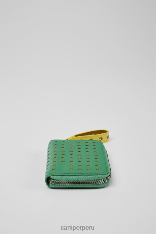 verde BX6281783 Camper Cartera pequeña de piel mosa verde y amarillo novedades