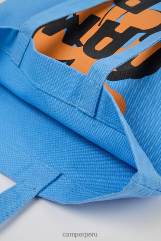 azul BX6281768 Camper Bolso tote design conmigo azul naranja y negro