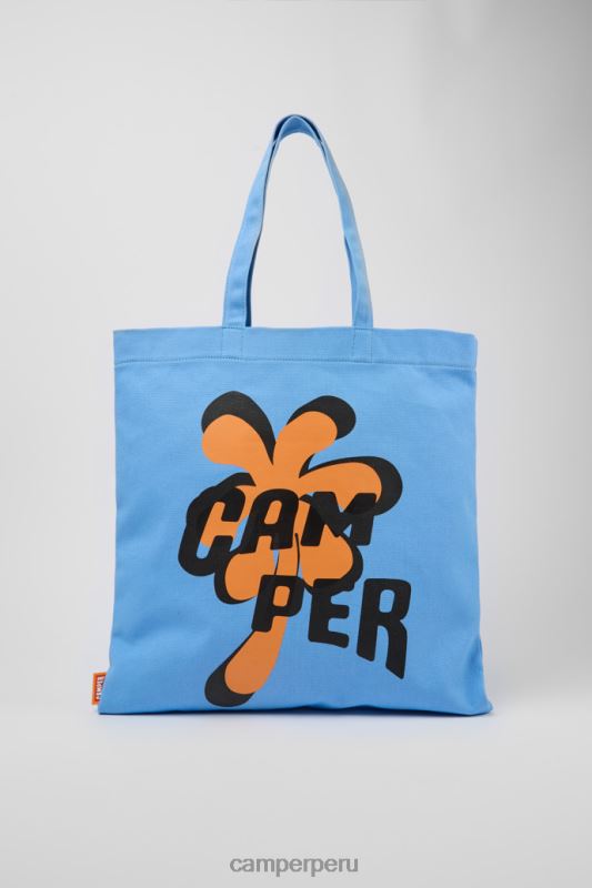 azul BX6281768 Camper Bolso tote design conmigo azul naranja y negro
