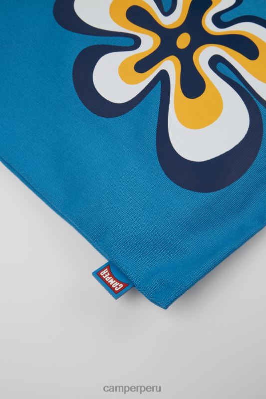 azul BX6281865 Camper Tote conmigo de algodón reciclado azul novedades