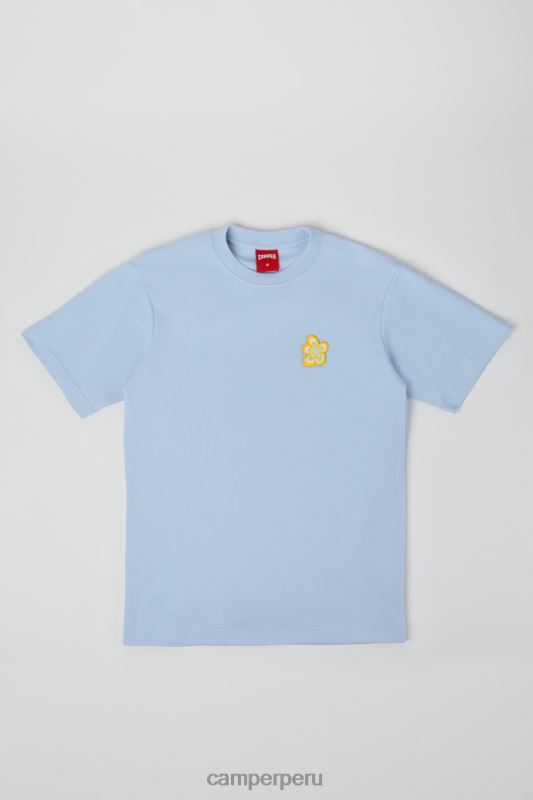 azul BX6281827 Camper camiseta azul camiseta algodon organico novedades