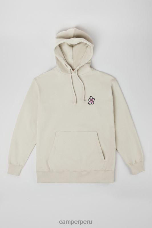gris BX6281825 Camper sudadera con capucha exclusiva sudadera con capucha gris de algodón orgánico