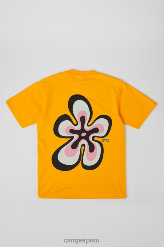 naranja BX6281828 Camper camiseta exclusiva camiseta naranja de algodón orgánico