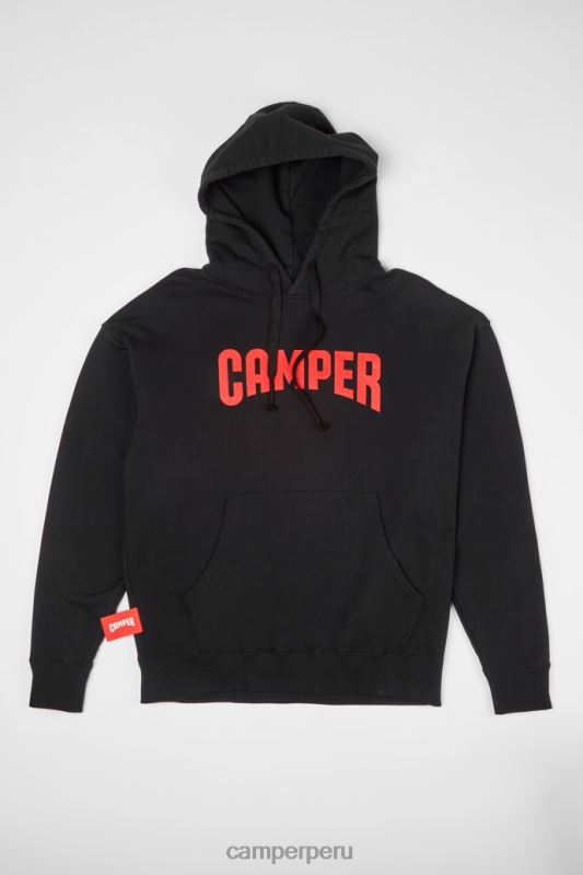 negro BX6281842 Camper sudadera con capucha negra con logo