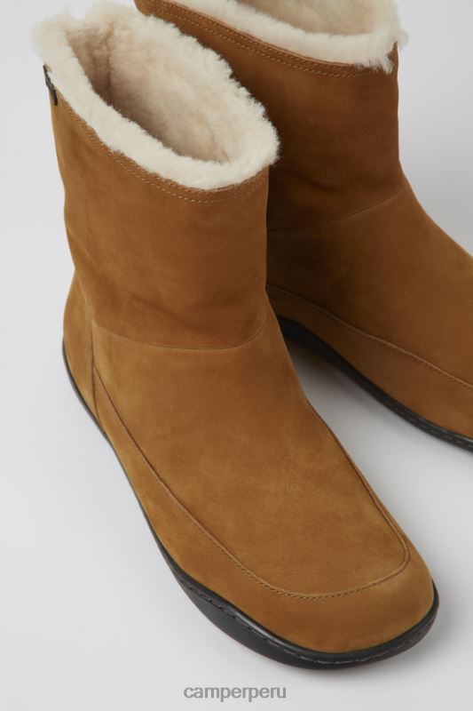 marrón BX628629 Camper botines peu de nobuk marrón para mujer novedades