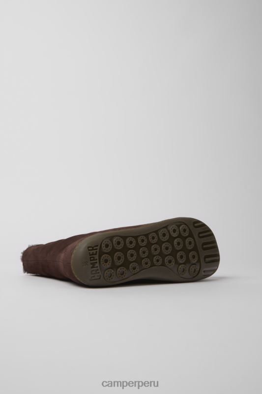marrón BX628630 Camper botines peu exclusivos de nobuk marrón para mujer