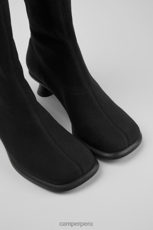negro BX628620 Camper diseño dina tencel negro botas altas de lyocell