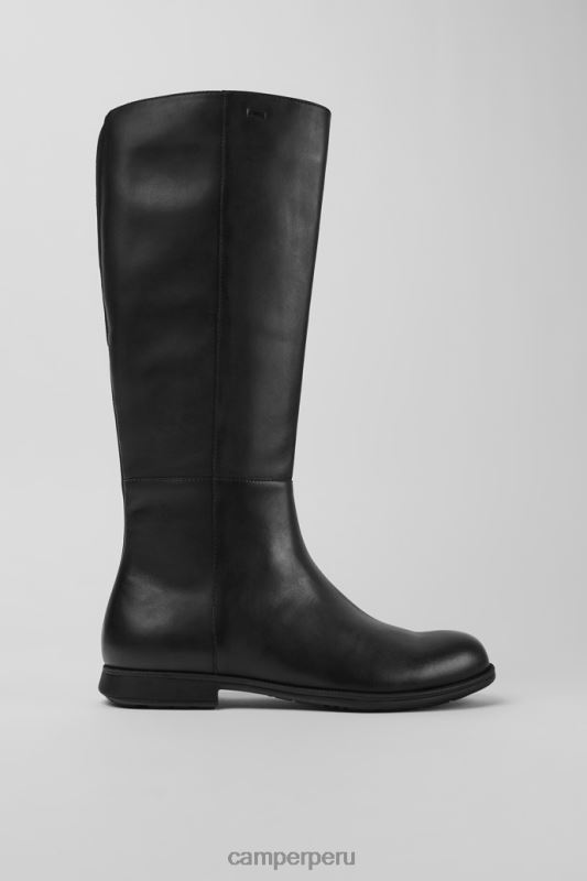 negro BX628635 Camper Botas altas mil exclusivas de piel y textil negro para mujer