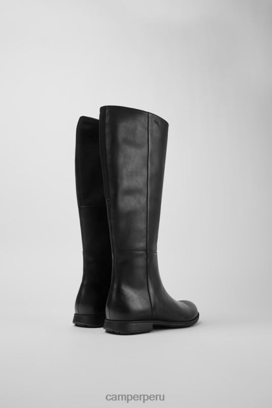 negro BX628635 Camper Botas altas mil exclusivas de piel y textil negro para mujer