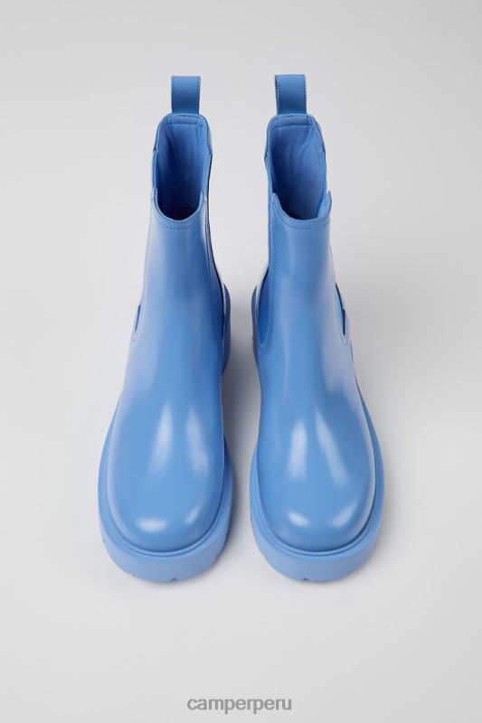 azul BX628425 Camper Botines chelsea de piel azul milah de diseño para mujer