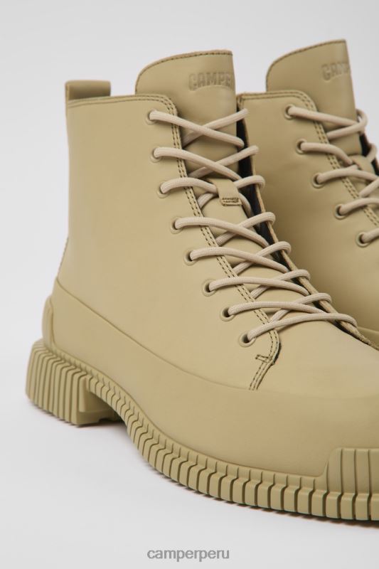 beige BX628400 Camper botines design pix de piel color beige para mujer