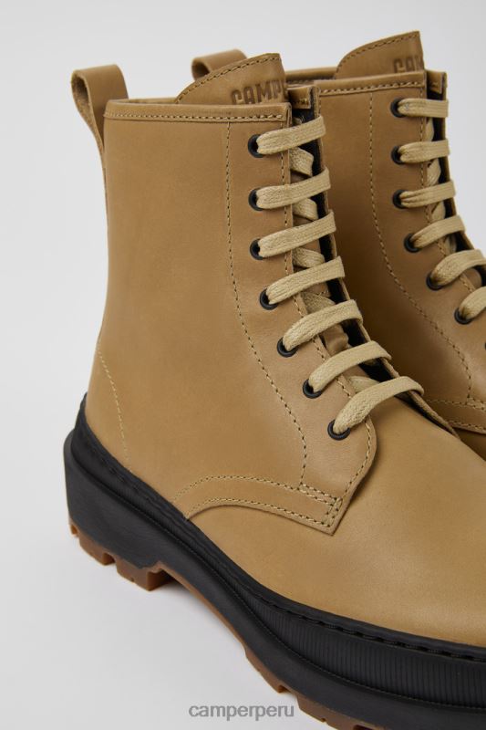 beige BX628419 Camper Botines brutus trek michelin de piel beige para mujer novedades