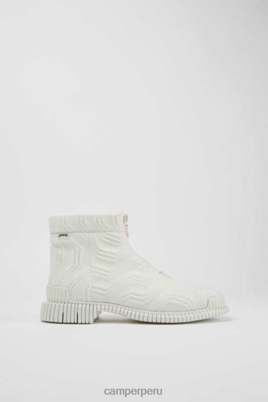 blanco BX628610 Camper Botas blancas con cremallera pix tencel de diseño para mujer