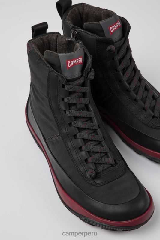 gris BX628487 Camper Diseño peu pista michelin botas de piel y nailon reciclado gris para mujer