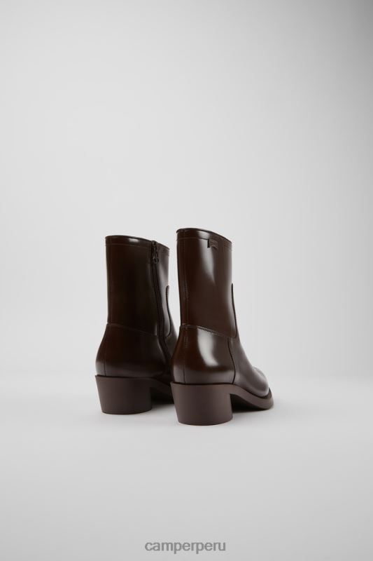 marrón BX628446 Camper botines bonnie de diseño marrón oscuro para mujer