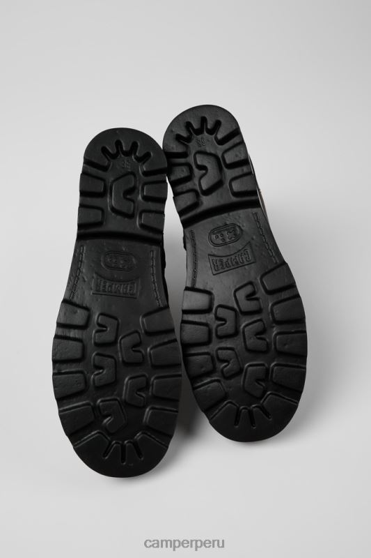 marrón BX628516 Camper Botines de diseño brutus en textil y piel para mujer en color marrón