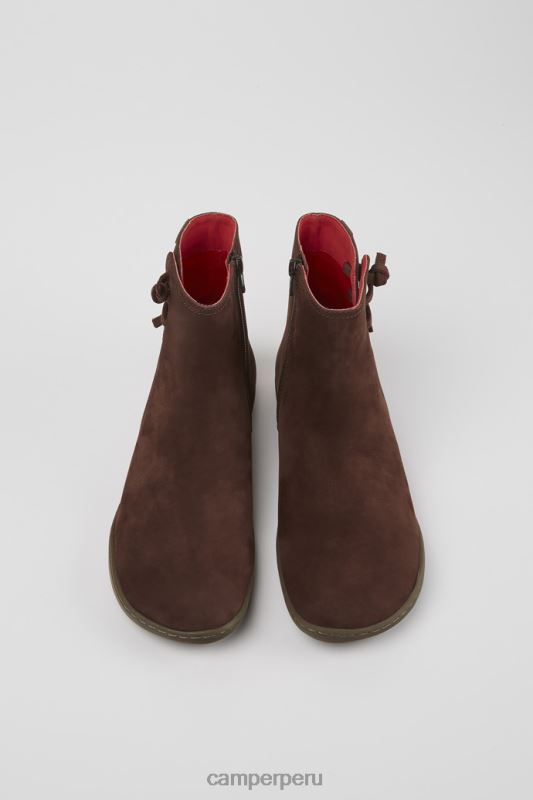 marrón BX628536 Camper Botines de nobuk marrón peu de diseño para mujer