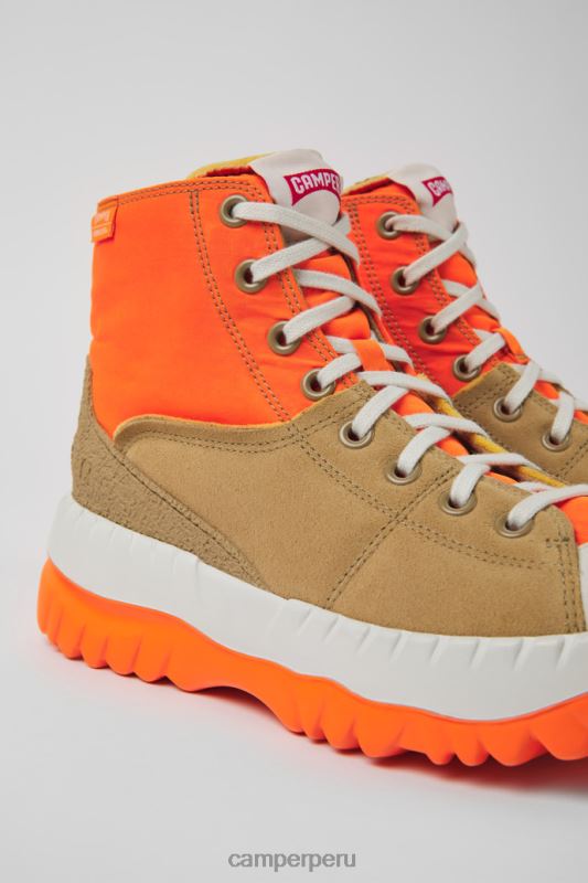 naranja BX628411 Camper botines teix naranja y beige para mujer novedades