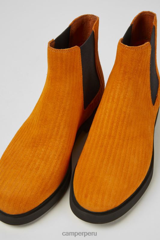 naranja BX628599 Camper botines iman de diseño en nobuk naranja