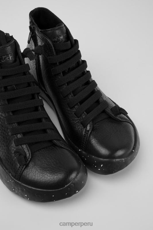 negro BX628495 Camper botines peu Stadium de piel negro para mujer novedades