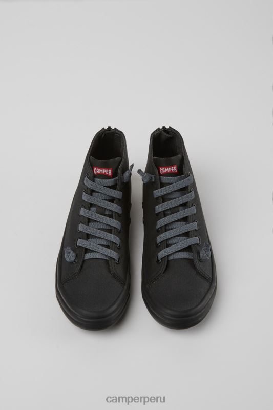 negro BX628541 Camper Zapatillas negras de diseño Hoops para mujer.