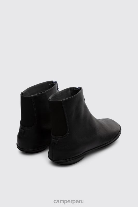 negro BX628579 Camper Botín derecho con cremallera negro para mujer novedades