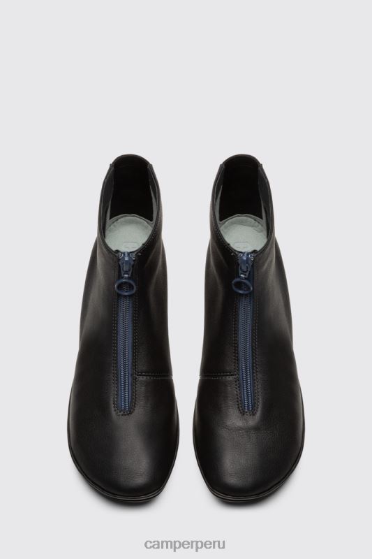 negro BX628579 Camper Botín derecho con cremallera negro para mujer novedades