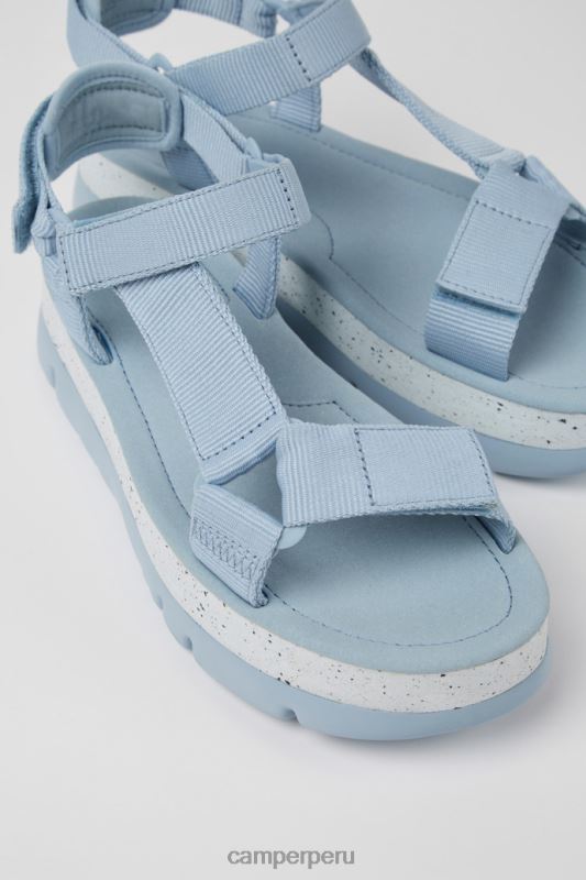 azul BX628862 Camper Sandalias oruga up textil azul para mujer novedades