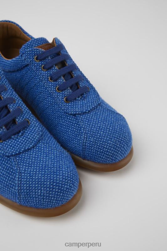 azul BX628906 Camper Zapatillas pelotas de diseño azul de lana y viscosa.