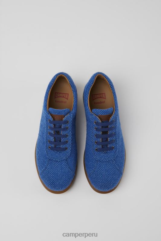 azul BX628906 Camper Zapatillas pelotas de diseño azul de lana y viscosa.