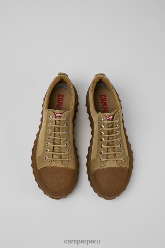 beige BX628891 Camper Zapatos exclusivos molidos michelin beige en textil y piel para mujer