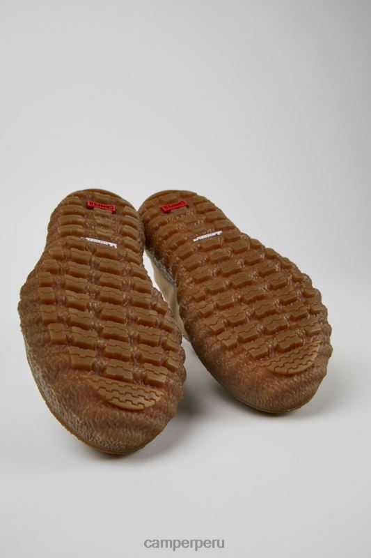 beige BX628891 Camper Zapatos exclusivos molidos michelin beige en textil y piel para mujer