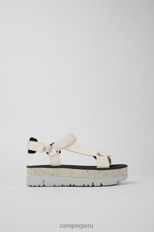 blanco BX628859 Camper Sandalia oruga up blanca exclusiva para mujer.
