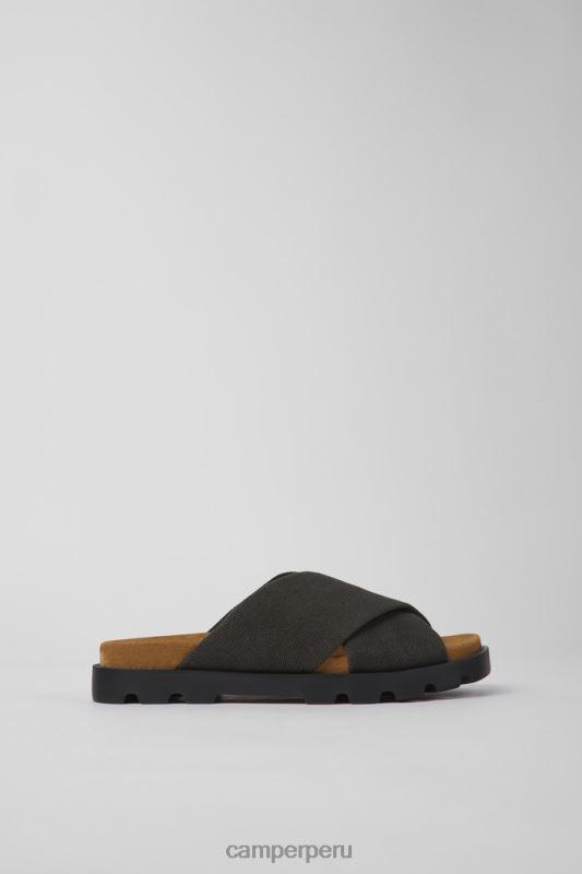 gris BX628845 Camper Sandalia brutus de diseño sandalias de algodón reciclado gris para mujer